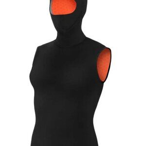 BARE women's neoprene 7/3 hooded vest for scuba/diving